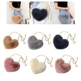 Maxbell Fashion Heart Shape Shoulder Bag Women Crossbody with Chain for Girls Party Khaki