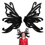 Maxbell Gothic Butterfly Hair Clips Alligator Clips Clothing Supplies Hair Pins