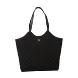 Maxbell Female Woman Casual Shoulder Bag Handbag Tote Soft Quilted Practical Sturdy Black