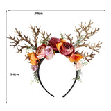 Maxbell Christmas Reindeer Headband Deer Antler Hairband Elk Hairhoop for Decoration