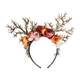 Maxbell Christmas Reindeer Headband Deer Antler Hairband Elk Hairhoop for Decoration