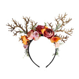 Maxbell Christmas Reindeer Headband Deer Antler Hairband Elk Hairhoop for Decoration