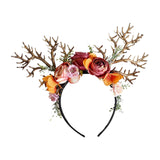 Maxbell Christmas Reindeer Headband Deer Antler Hairband Elk Hairhoop for Decoration