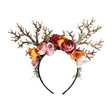 Maxbell Christmas Reindeer Headband Deer Antler Hairband Elk Hairhoop for Decoration