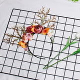 Maxbell Christmas Reindeer Headband Deer Antler Hairband Elk Hairhoop for Decoration