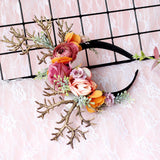 Maxbell Christmas Reindeer Headband Deer Antler Hairband Elk Hairhoop for Decoration