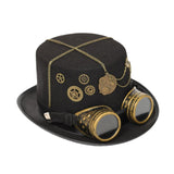 Maxbell Men Women Steampunk Top Hat Costume Accessories Gothic for Adult Party