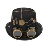 Maxbell Men Women Steampunk Top Hat Costume Accessories Gothic for Adult Party