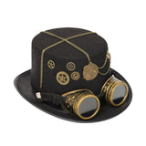 Maxbell Men Women Steampunk Top Hat Costume Accessories Gothic for Adult Party