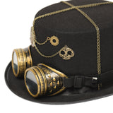 Maxbell Men Women Steampunk Top Hat Costume Accessories Gothic for Adult Party