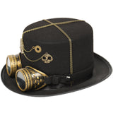 Maxbell Men Women Steampunk Top Hat Costume Accessories Gothic for Adult Party