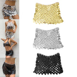 Maxbell Sequin Skirt Body Accessories Fashion for Nightclub Party Summer Aureate