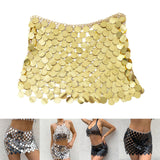Maxbell Sequin Skirt Body Accessories Fashion for Nightclub Party Summer Aureate