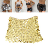 Maxbell Sequin Skirt Body Accessories Fashion for Nightclub Party Summer Aureate