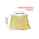 Maxbell Sequin Skirt Body Accessories Fashion for Nightclub Party Summer Aureate