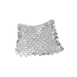 Maxbell Sequin Skirt Body Accessories Fashion for Nightclub Party Summer Argent