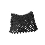 Maxbell Sequin Skirt Body Accessories Fashion for Nightclub Party Summer Black