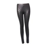 Maxbell High Waisted Tight Stretch Performances Women Fish Scale Mermaid Leggings Black