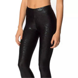 Maxbell High Waisted Tight Stretch Performances Women Fish Scale Mermaid Leggings Black