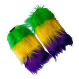 Maxbell 1 Pair Furry Leg Warmers Costume Boot Sleeves Club Festival Boots Covers