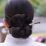 Maxbell Chinese Style Women Hairpins Hair Styling Hair Pin Hair Dish Barrettes Argent