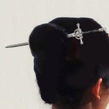 Maxbell Chinese Style Women Hairpins Hair Styling Hair Pin Hair Dish Barrettes black