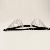 Maxbell Waist Belt with Chain Gothic Waistband for Disco Dancing for Men and Women Silver