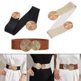 Maxbell Elastic Women Wide Belt Wide Wedding dress Belt Strechy Party Waistband Black
