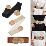 Maxbell Elastic Women Wide Belt Wide Wedding dress Belt Strechy Party Waistband Black