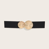 Maxbell Elastic Women Wide Belt Wide Wedding dress Belt Strechy Party Waistband Black