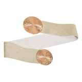 Maxbell Elastic Women Wide Belt Wide Wedding dress Belt Strechy Party Waistband Aureate