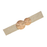 Maxbell Elastic Women Wide Belt Wide Wedding dress Belt Strechy Party Waistband Aureate