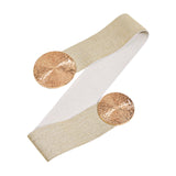 Maxbell Elastic Women Wide Belt Wide Wedding dress Belt Strechy Party Waistband Aureate