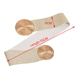 Maxbell Elastic Women Wide Belt Wide Wedding dress Belt Strechy Party Waistband Aureate
