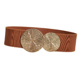 Maxbell Elastic Women Wide Belt Wide Wedding dress Belt Strechy Party Waistband Brown