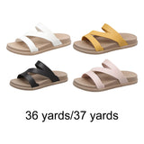 Maxbell Womens Sandals Summer Shoes Indoor Footwear Comfortable Flat Slippers Casual 36 White