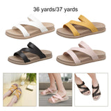 Maxbell Womens Sandals Summer Shoes Indoor Footwear Comfortable Flat Slippers Casual 36 White
