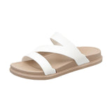 Maxbell Womens Sandals Summer Shoes Indoor Footwear Comfortable Flat Slippers Casual 36 White