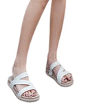 Maxbell Womens Sandals Summer Shoes Indoor Footwear Comfortable Flat Slippers Casual 36 White