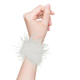 Maxbell Faux Feather Cuffs Cuff Fashion Halloween Punk Gothic Gloves Women C