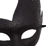 Maxbell Half Face Mask Cosplay Adults Halloween Flame Bend Mask for Fancy Dress style A