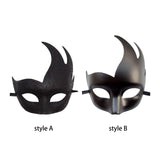 Maxbell Half Face Mask Cosplay Adults Halloween Flame Bend Mask for Fancy Dress style A