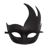 Maxbell Half Face Mask Cosplay Adults Halloween Flame Bend Mask for Fancy Dress style A