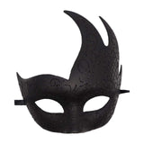 Maxbell Half Face Mask Cosplay Adults Halloween Flame Bend Mask for Fancy Dress style A