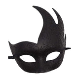 Maxbell Half Face Mask Cosplay Adults Halloween Flame Bend Mask for Fancy Dress style A