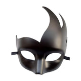 Maxbell Half Face Mask Cosplay Adults Halloween Flame Bend Mask for Fancy Dress style B