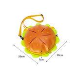 Maxbell Stylish Cheeseburger Shoulder Bag with 2 Pockets Hamburger Cross Body Bag