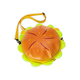 Maxbell Stylish Cheeseburger Shoulder Bag with 2 Pockets Hamburger Cross Body Bag