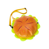 Maxbell Stylish Cheeseburger Shoulder Bag with 2 Pockets Hamburger Cross Body Bag