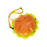 Maxbell Stylish Cheeseburger Shoulder Bag with 2 Pockets Hamburger Cross Body Bag
